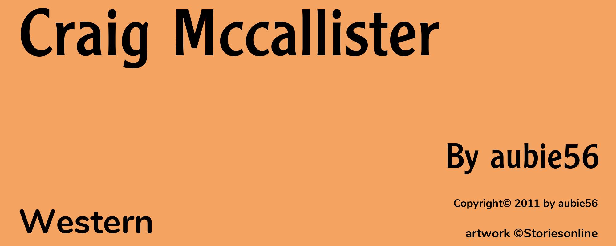 Craig Mccallister - Cover
