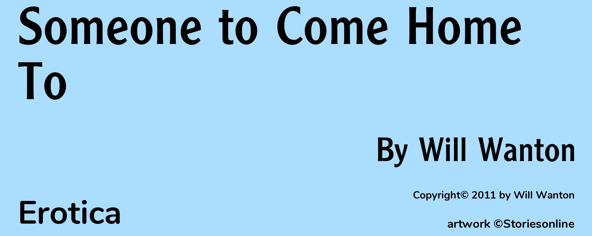 Someone to Come Home To - Cover