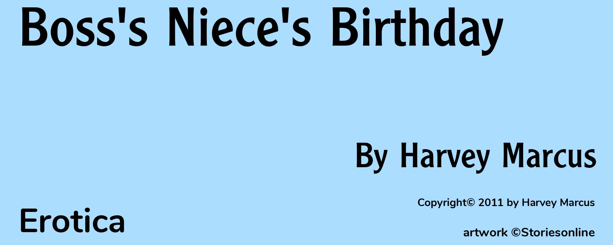 Boss's Niece's Birthday - Cover