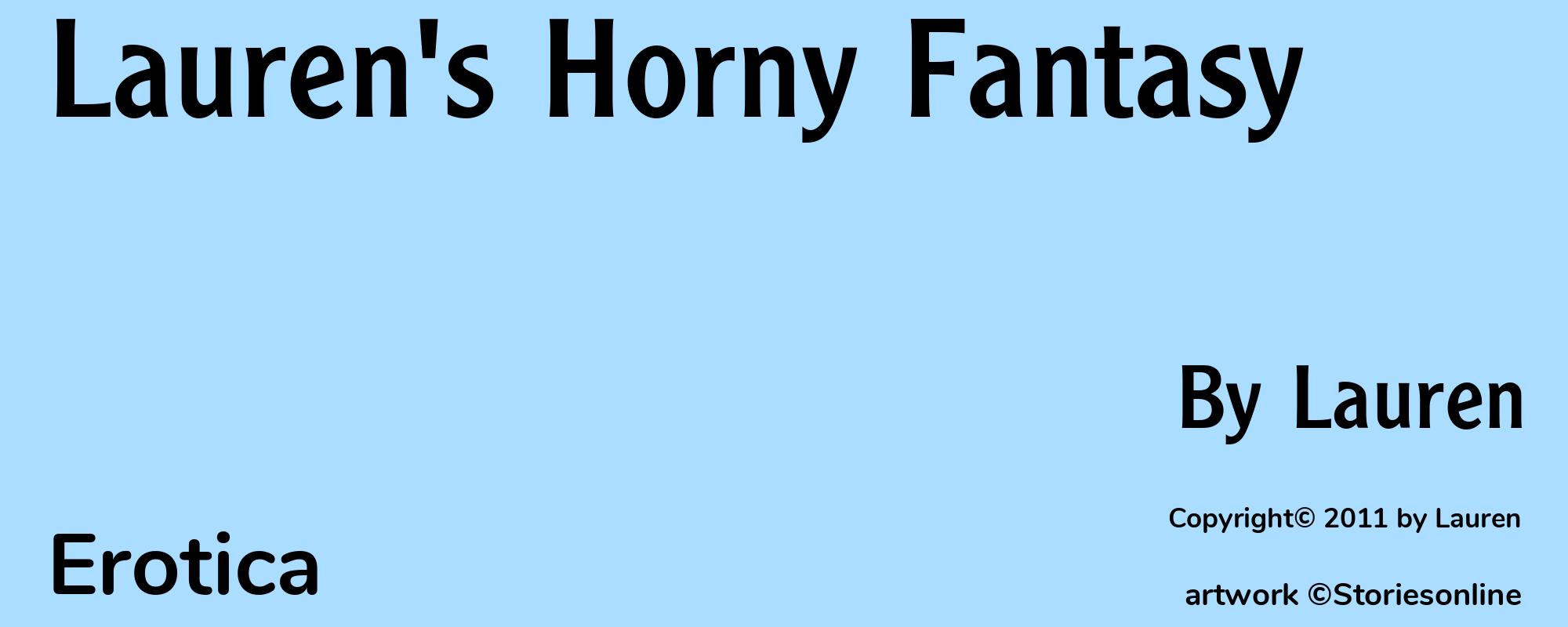 Lauren's Horny Fantasy - Cover