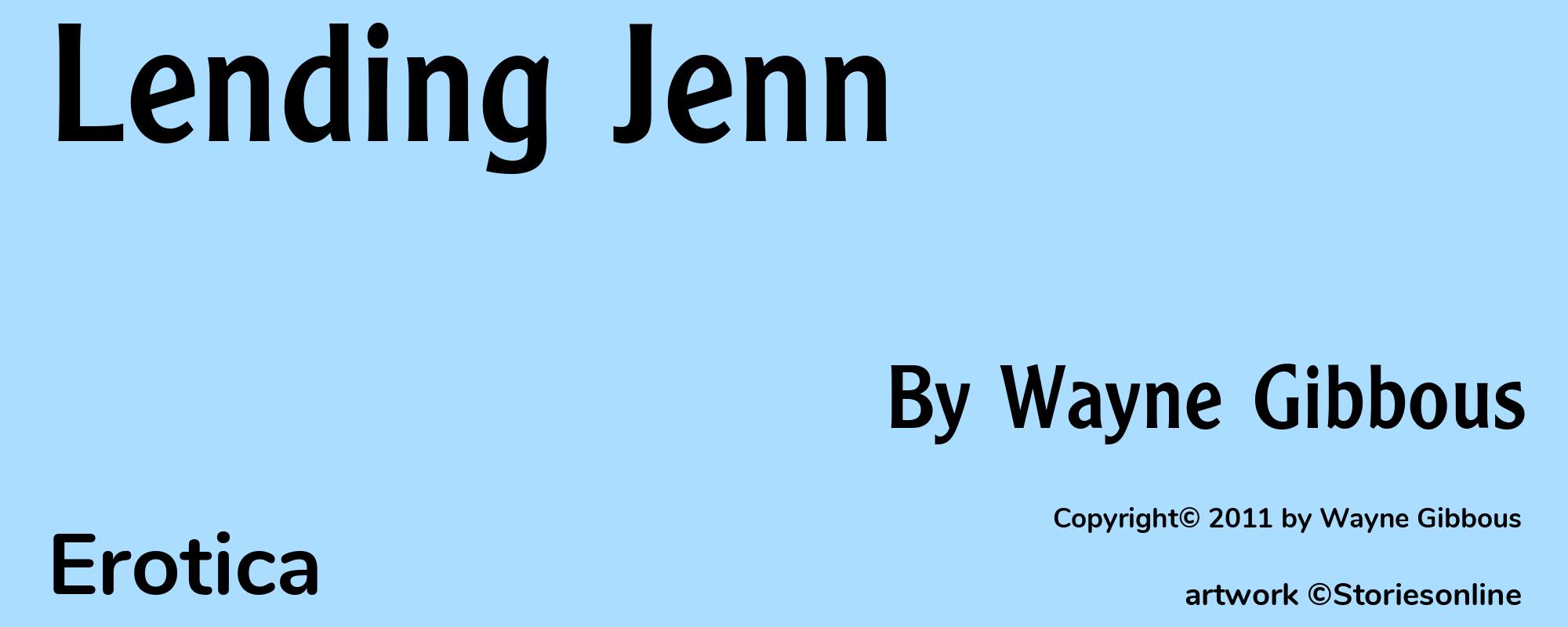 Lending Jenn - Cover