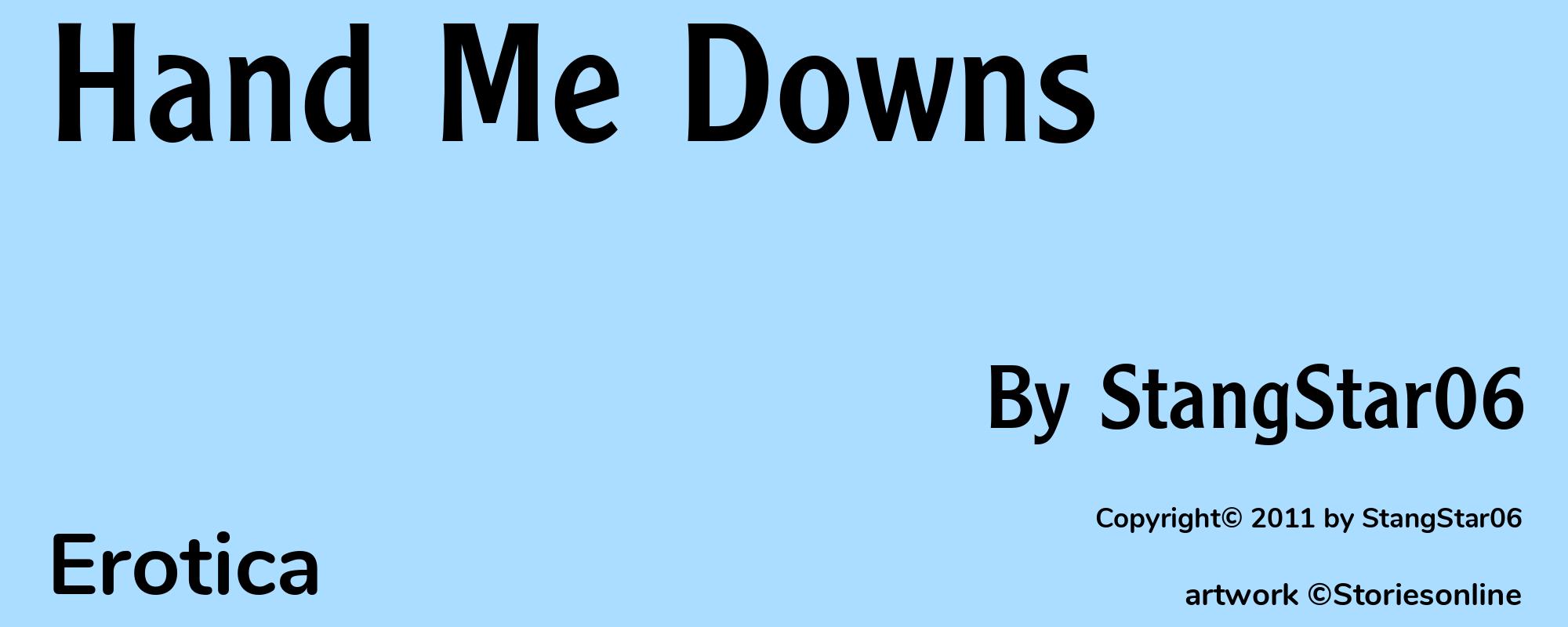 Hand Me Downs - Cover