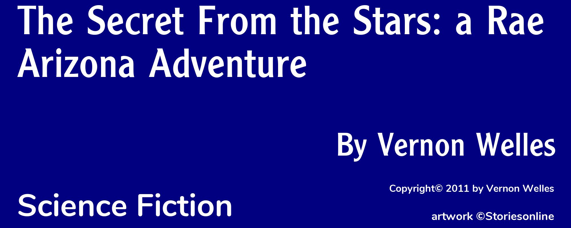 The Secret From the Stars: a Rae Arizona Adventure - Cover