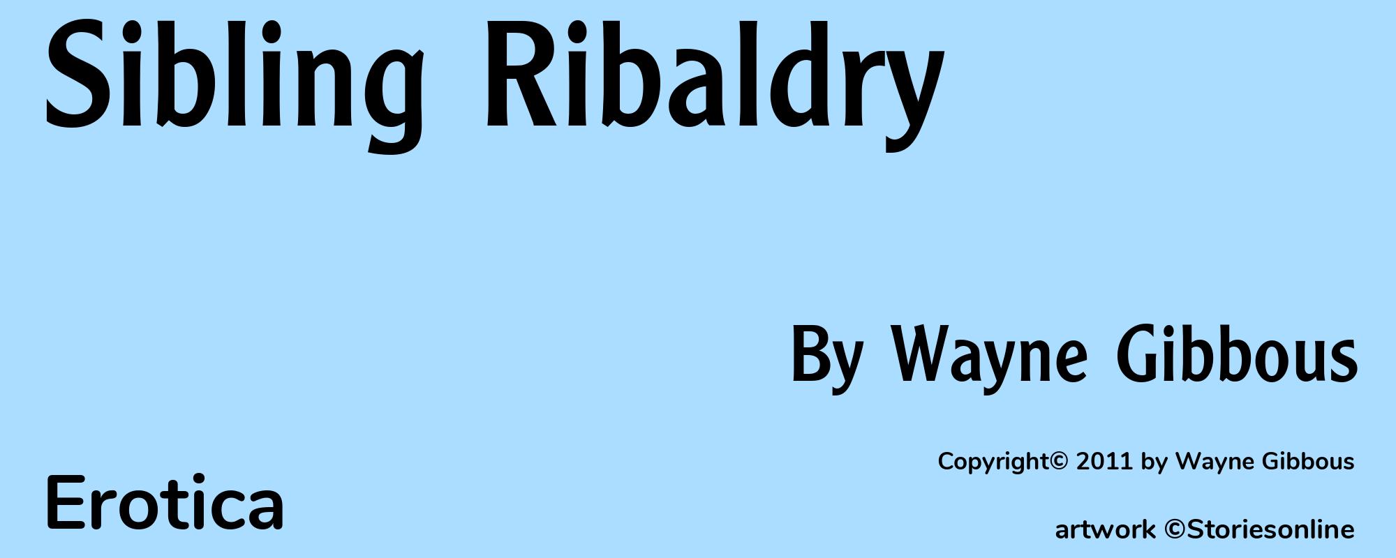 Sibling Ribaldry - Cover