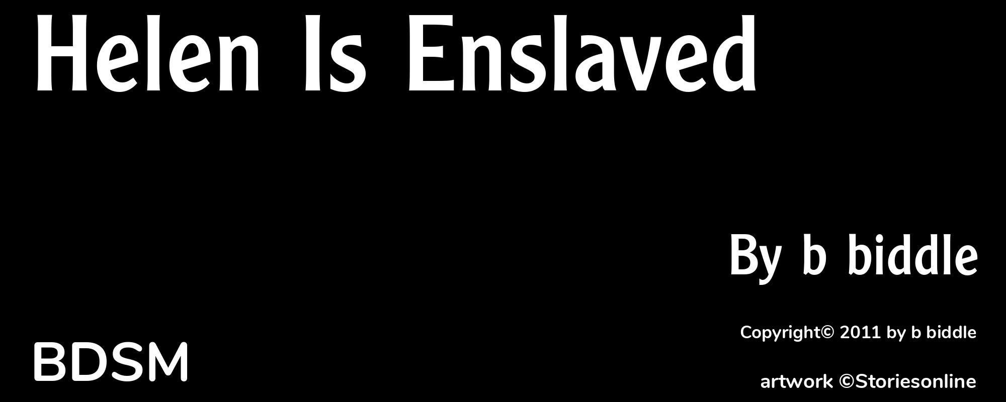 Helen Is Enslaved - Cover