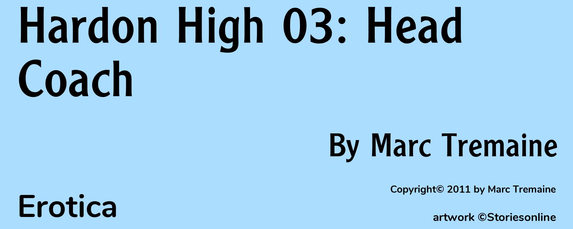 Hardon High 03: Head Coach - Cover