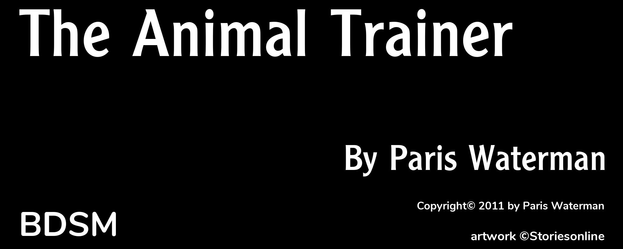 The Animal Trainer - Cover