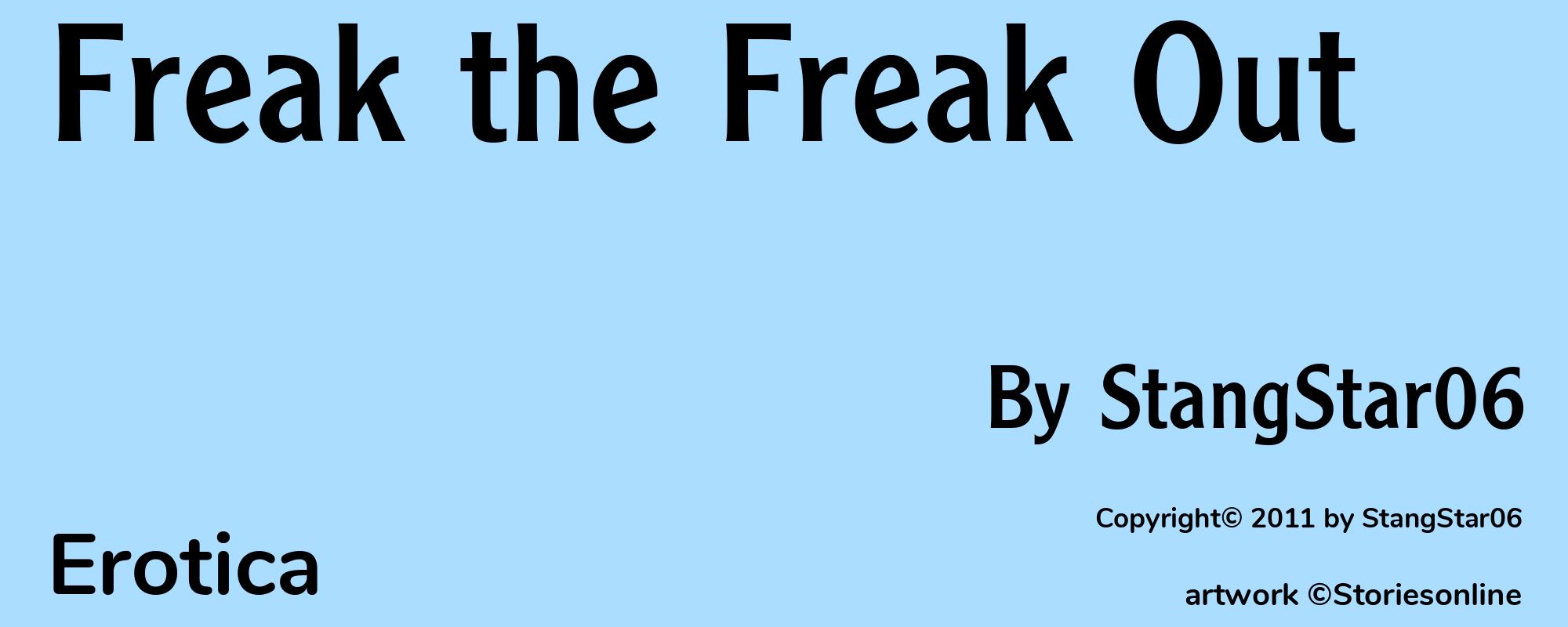 Freak the Freak Out - Cover