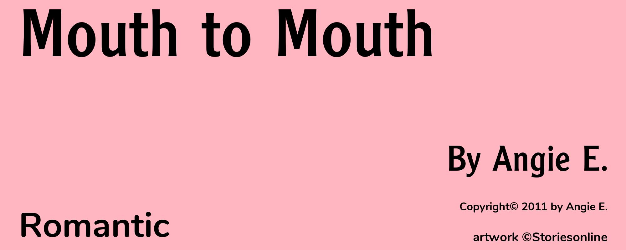 Mouth to Mouth - Cover