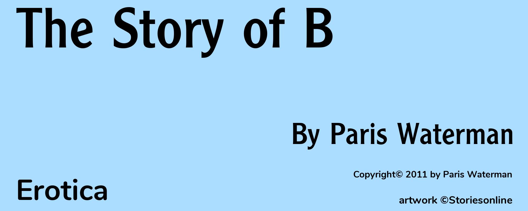 The Story of B - Cover