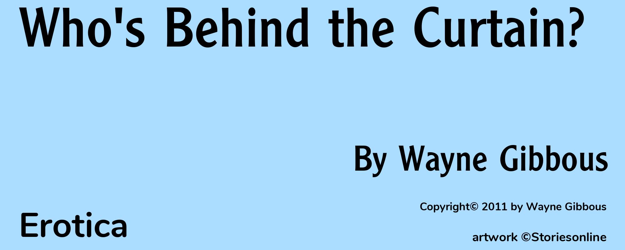 Who's Behind the Curtain? - Cover