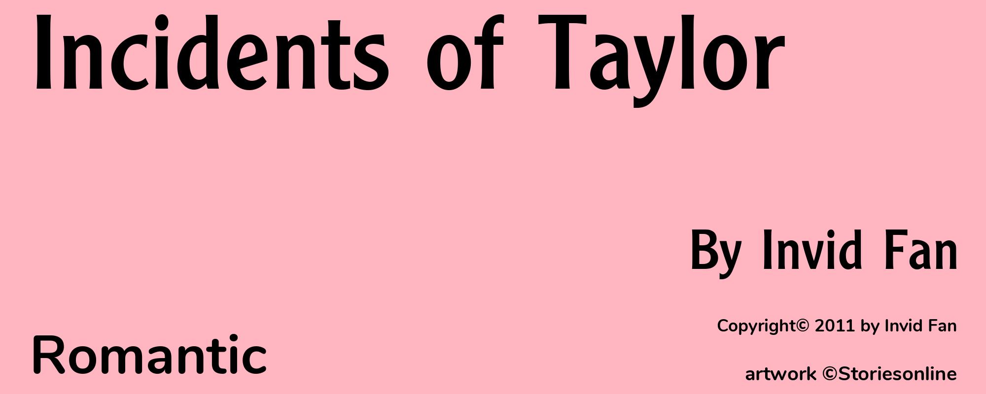 Incidents of Taylor - Cover