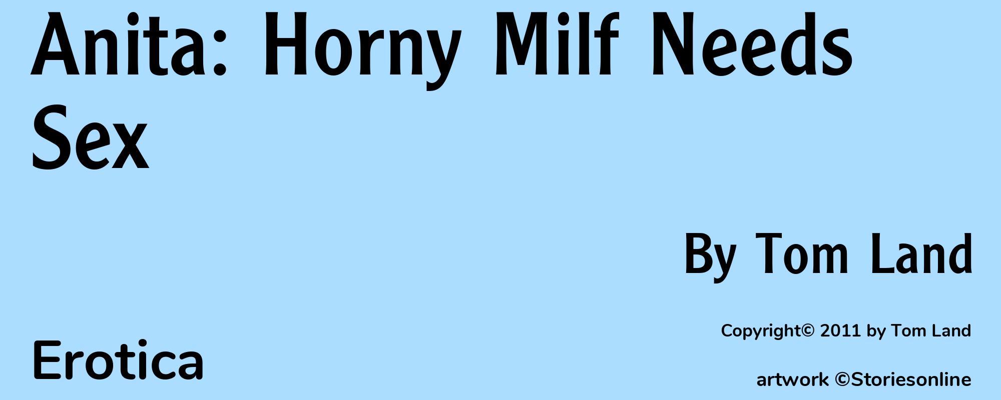 Anita: Horny Milf Needs Sex - Cover