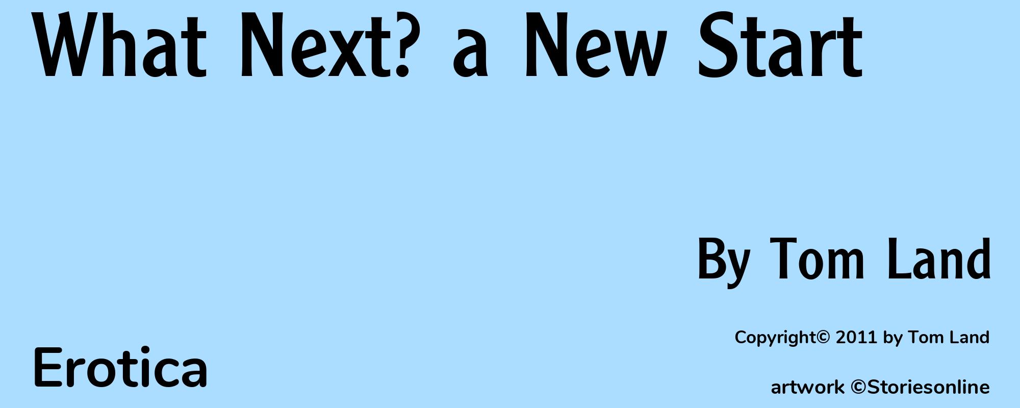 What Next? a New Start - Cover