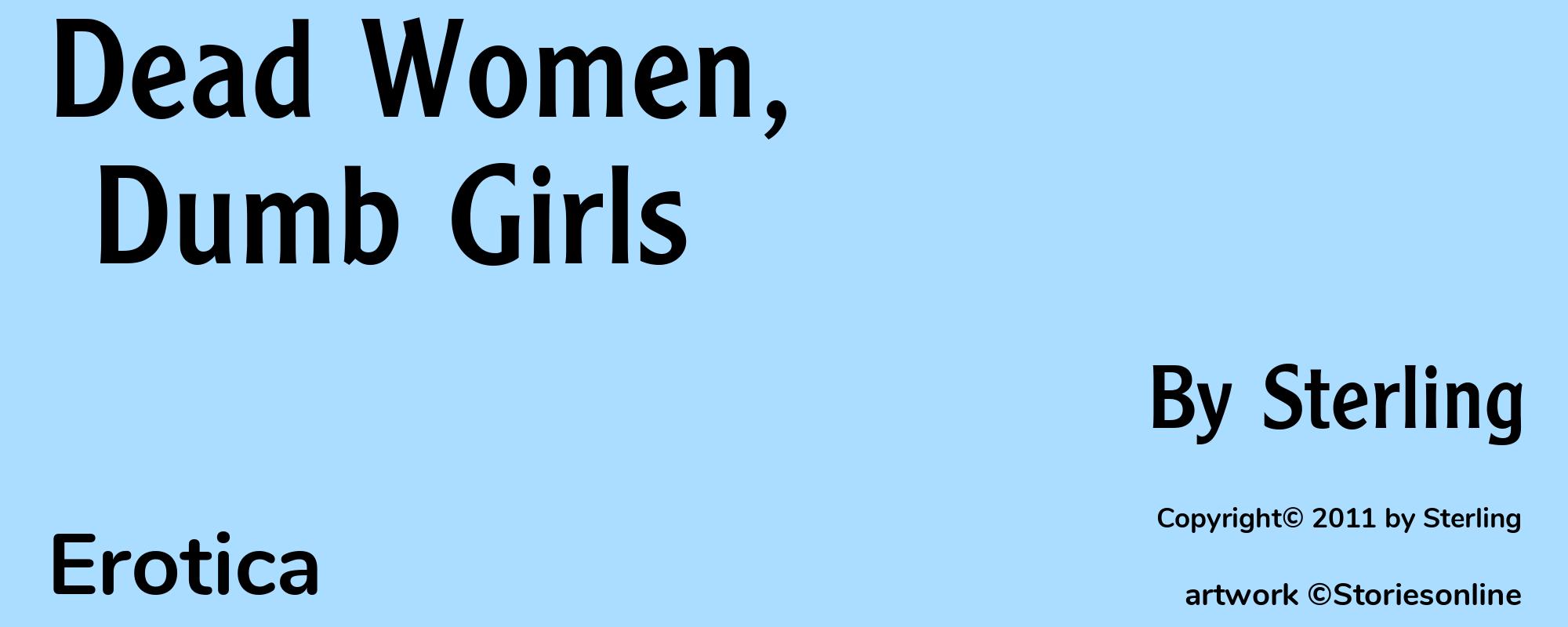 Dead Women, Dumb Girls - Cover