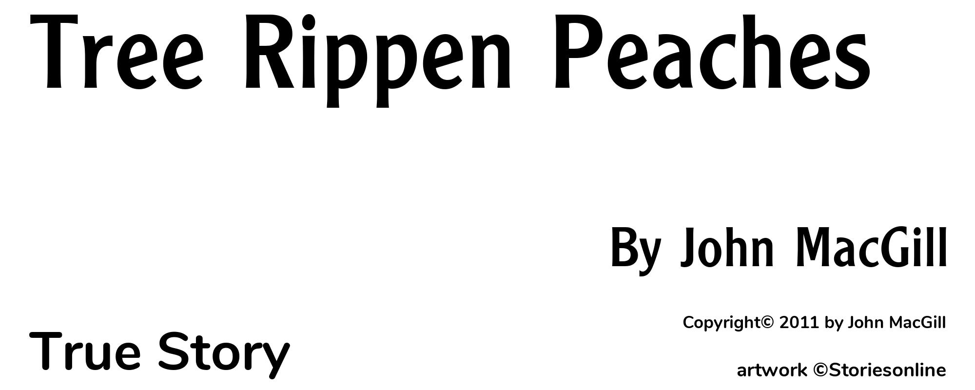 Tree Rippen Peaches - Cover
