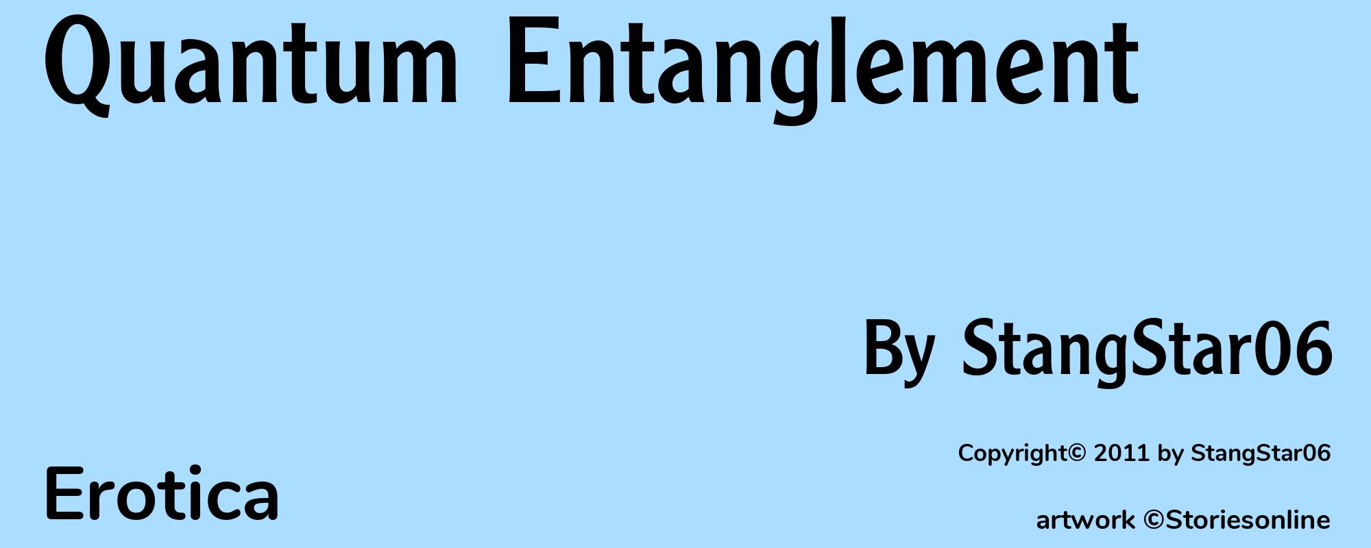 Quantum Entanglement - Cover