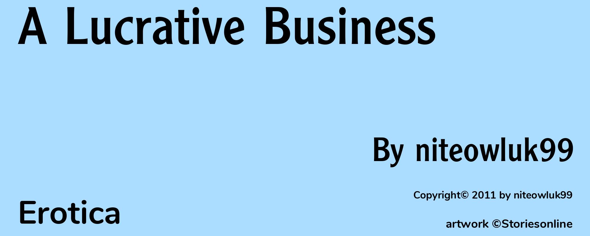 A Lucrative Business - Cover