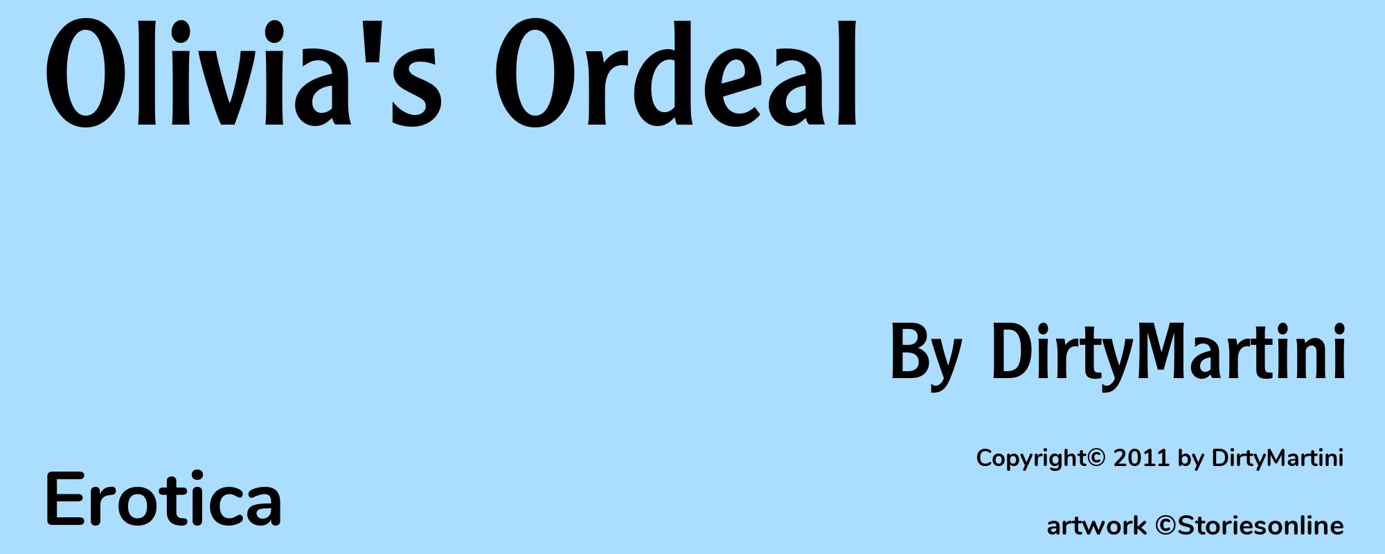 Olivia's Ordeal - Cover
