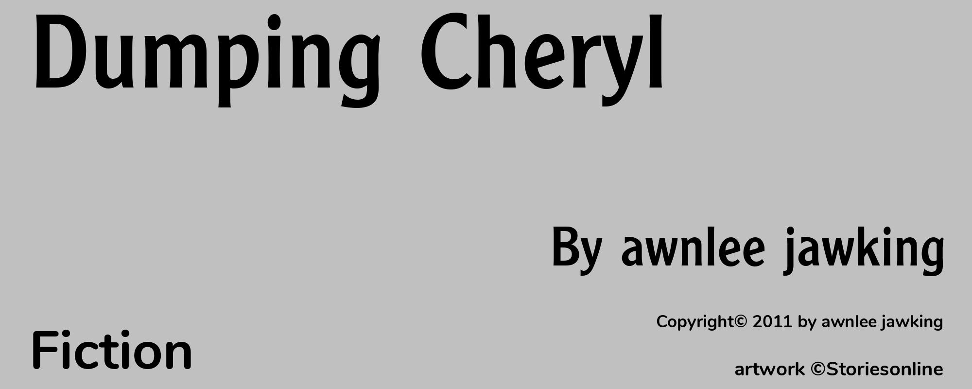 Dumping Cheryl - Cover