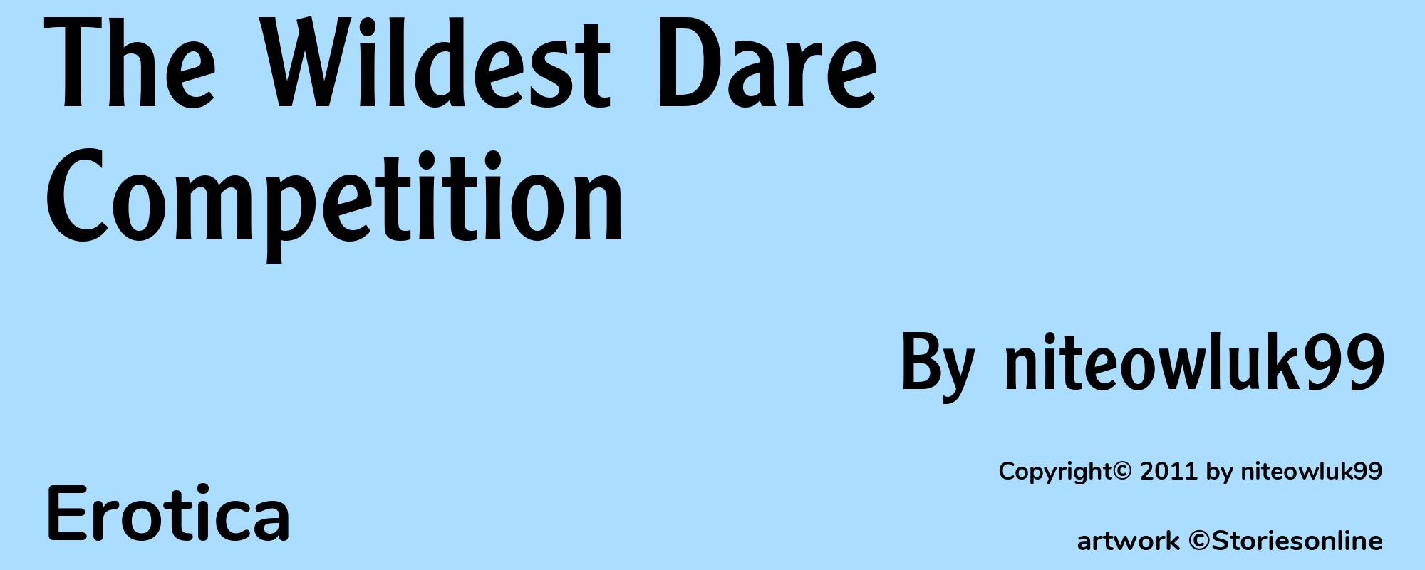 The Wildest Dare Competition - Cover