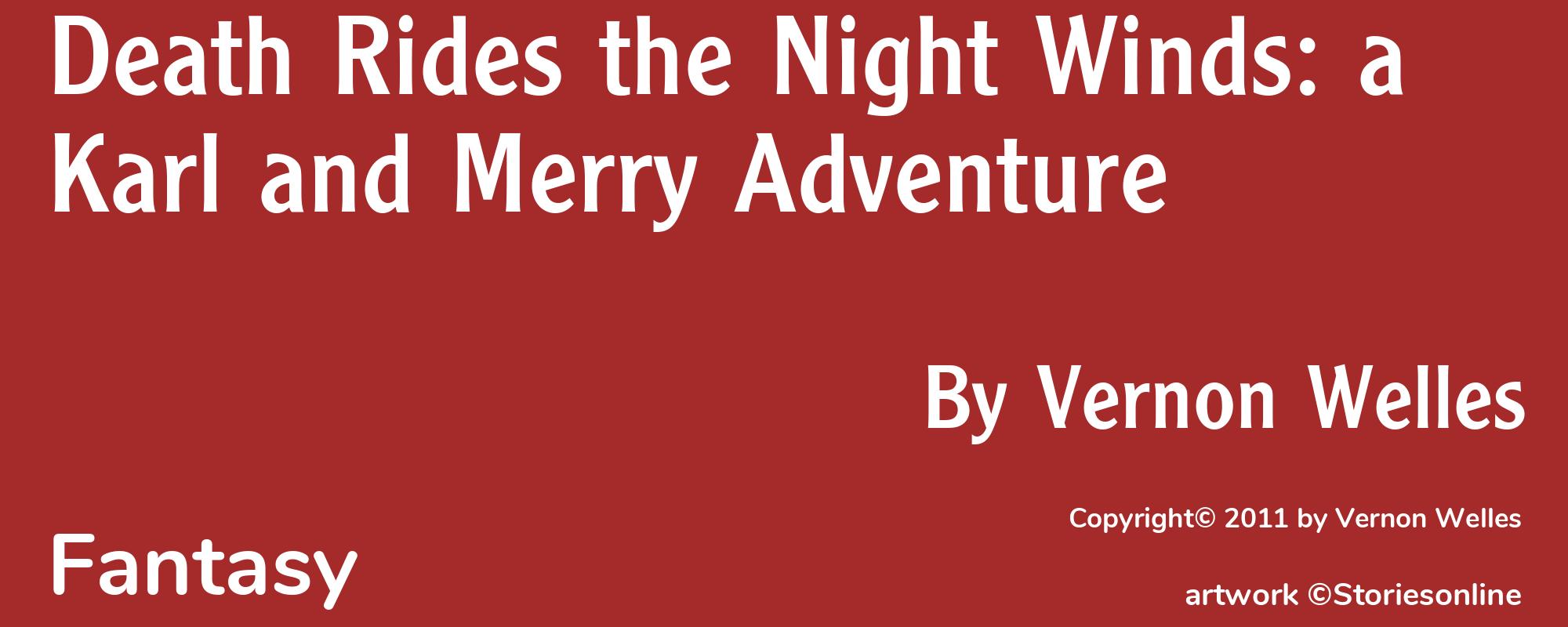 Death Rides the Night Winds: a Karl and Merry Adventure - Cover