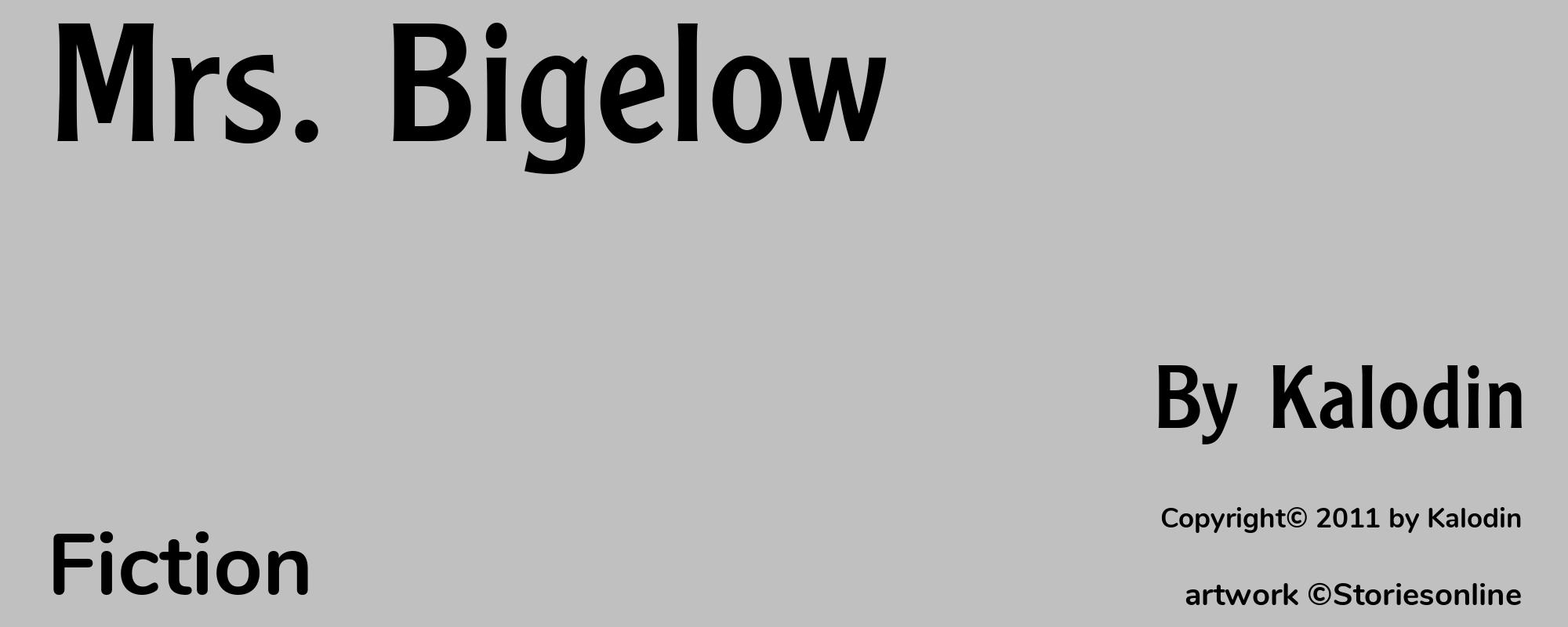 Mrs. Bigelow - Cover