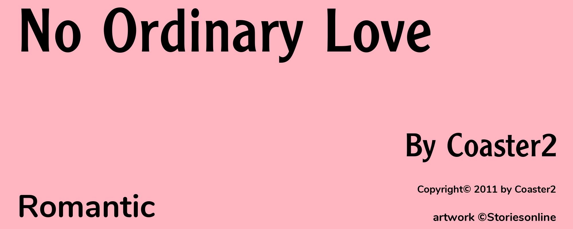 No Ordinary Love - Cover