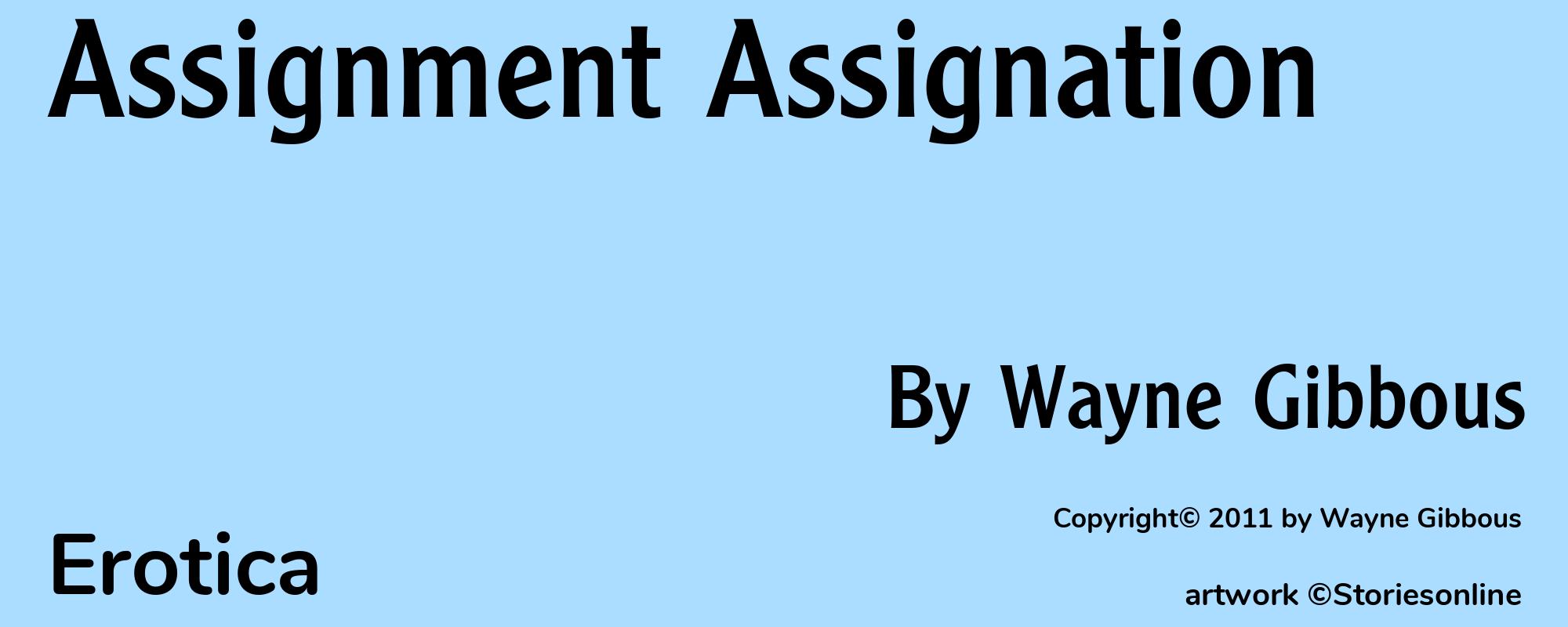 Assignment Assignation - Cover