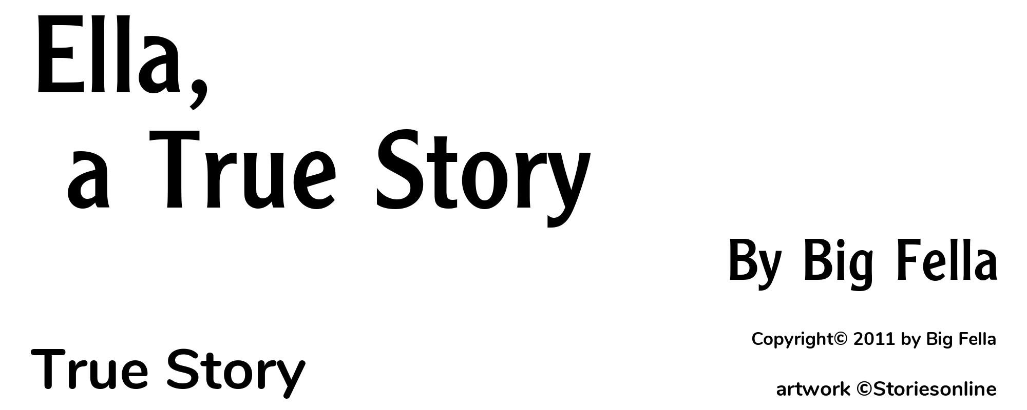 Ella, a True Story - Cover