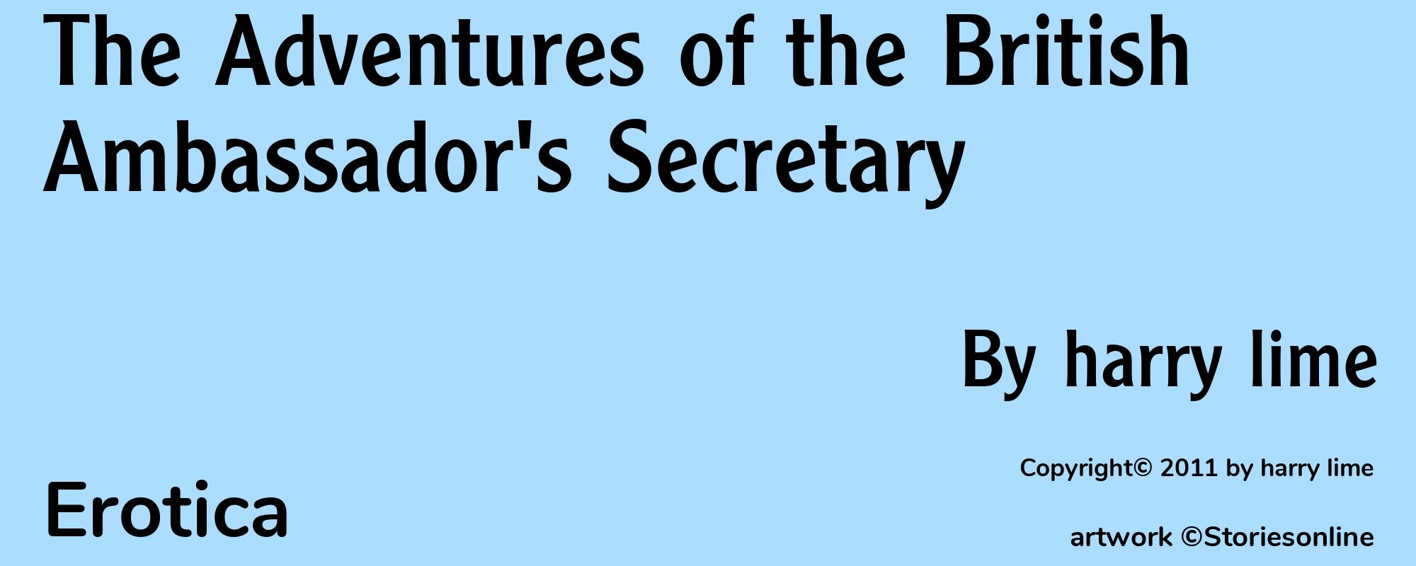 The Adventures of the British Ambassador's Secretary - Cover