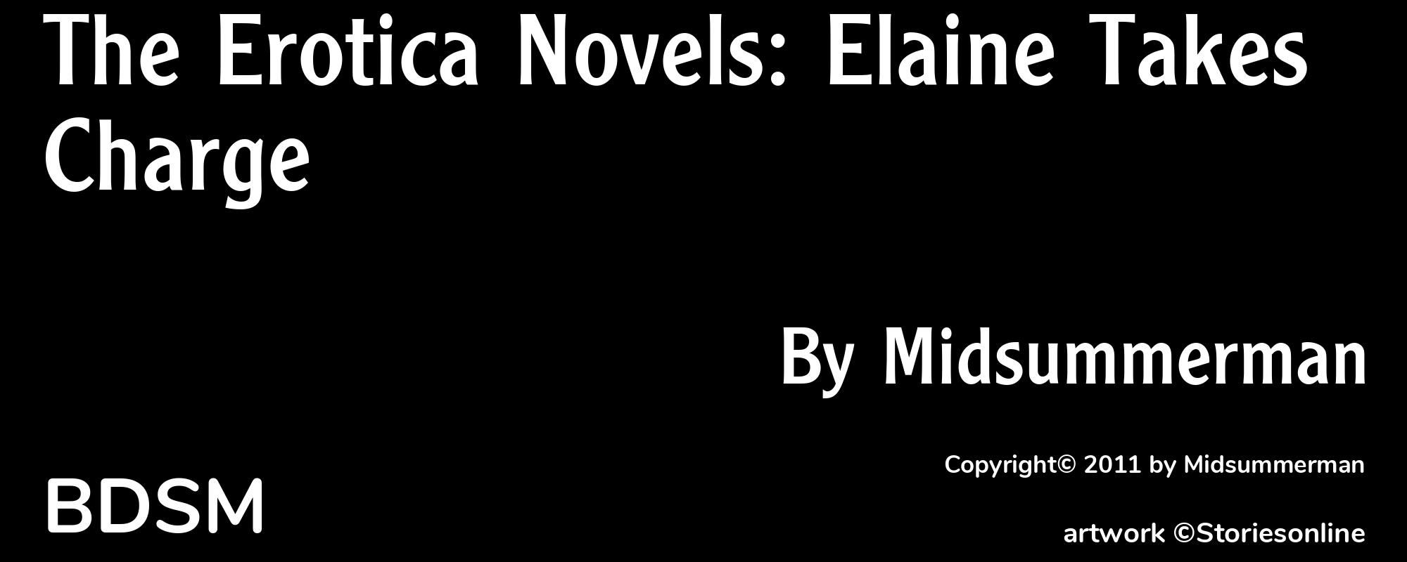 The Erotica Novels: Elaine Takes Charge - Cover