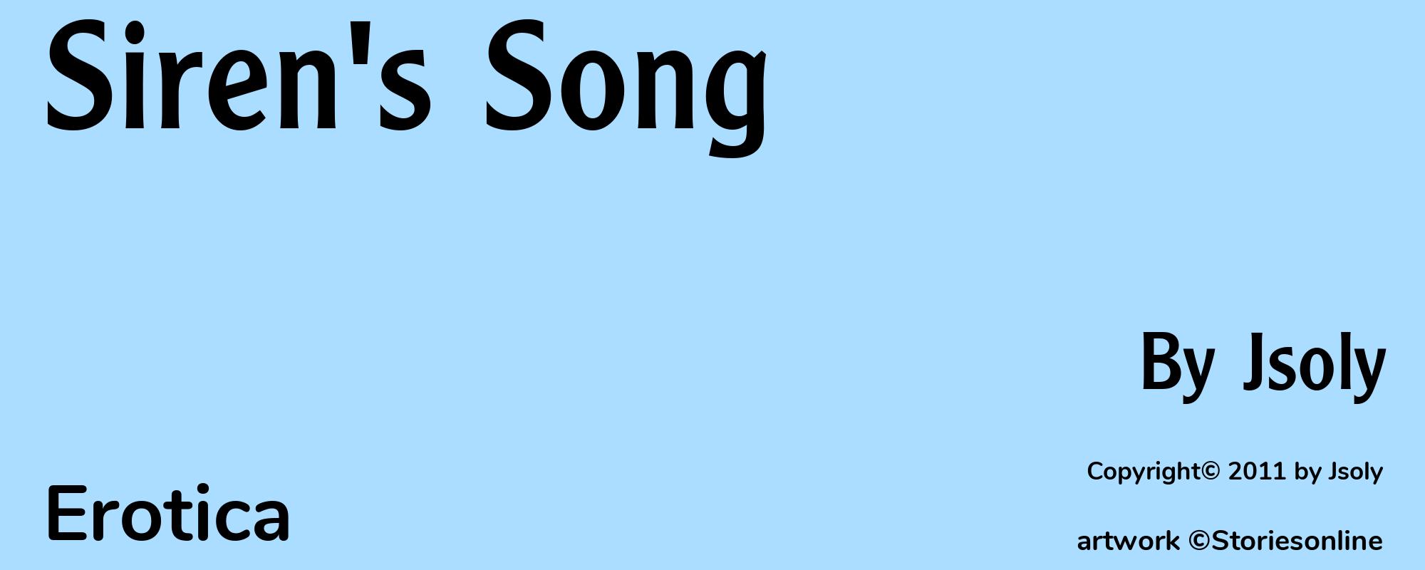 Siren's Song - Cover