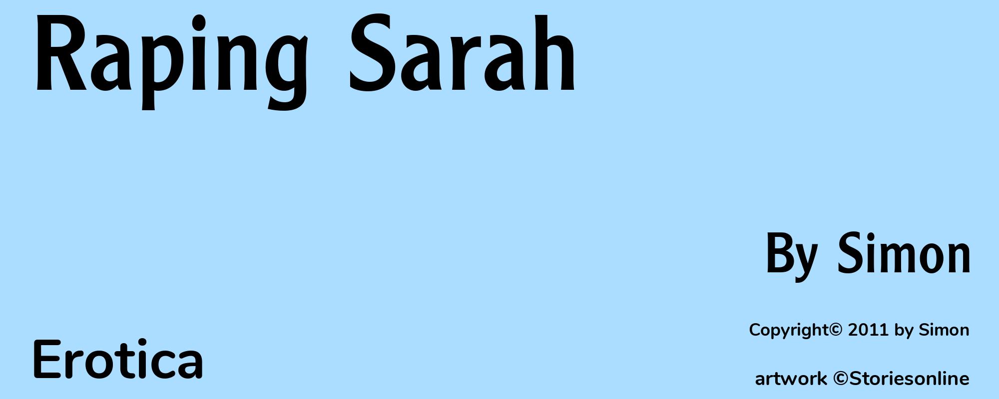 Raping Sarah - Cover