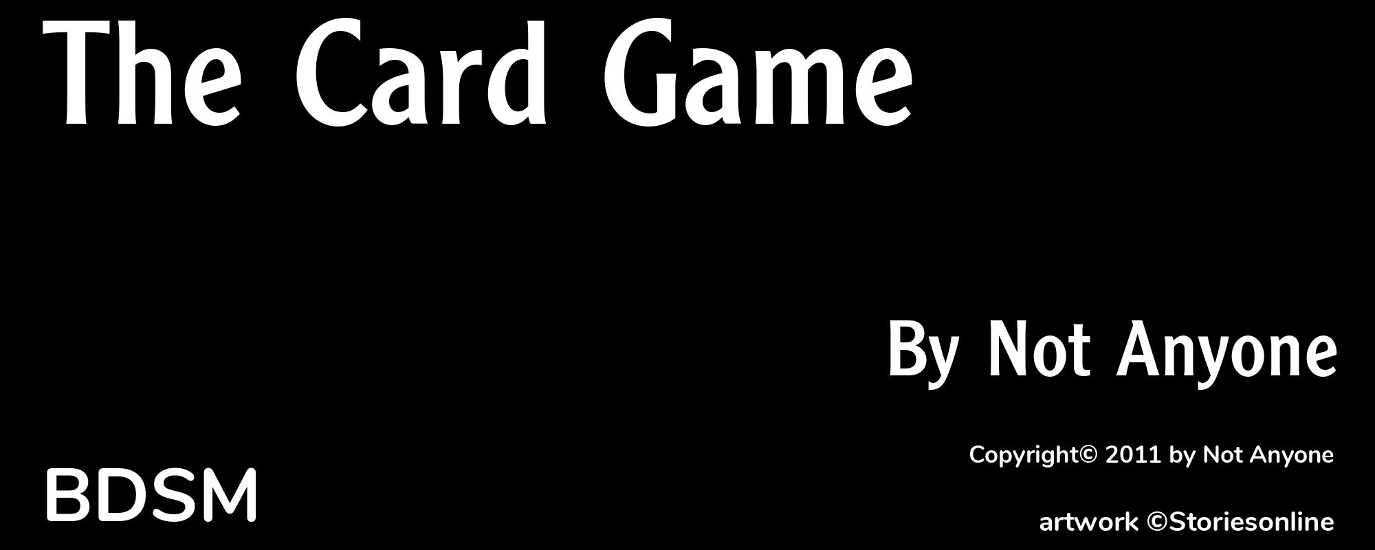 The Card Game - Cover