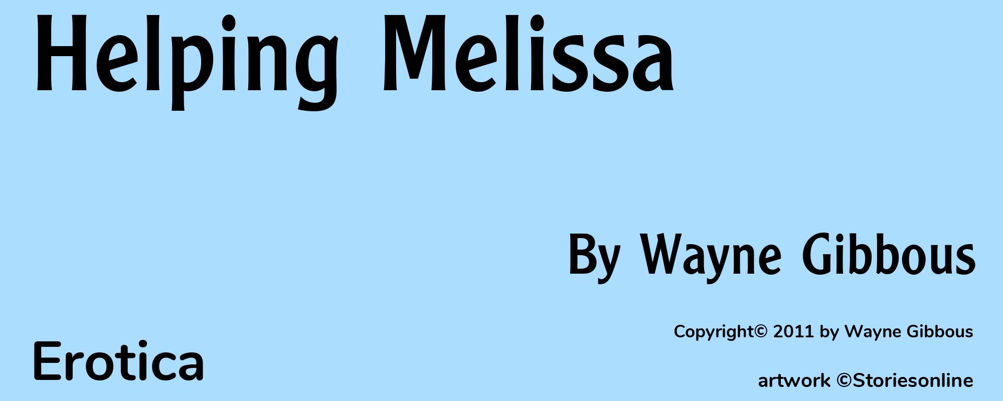 Helping Melissa - Cover