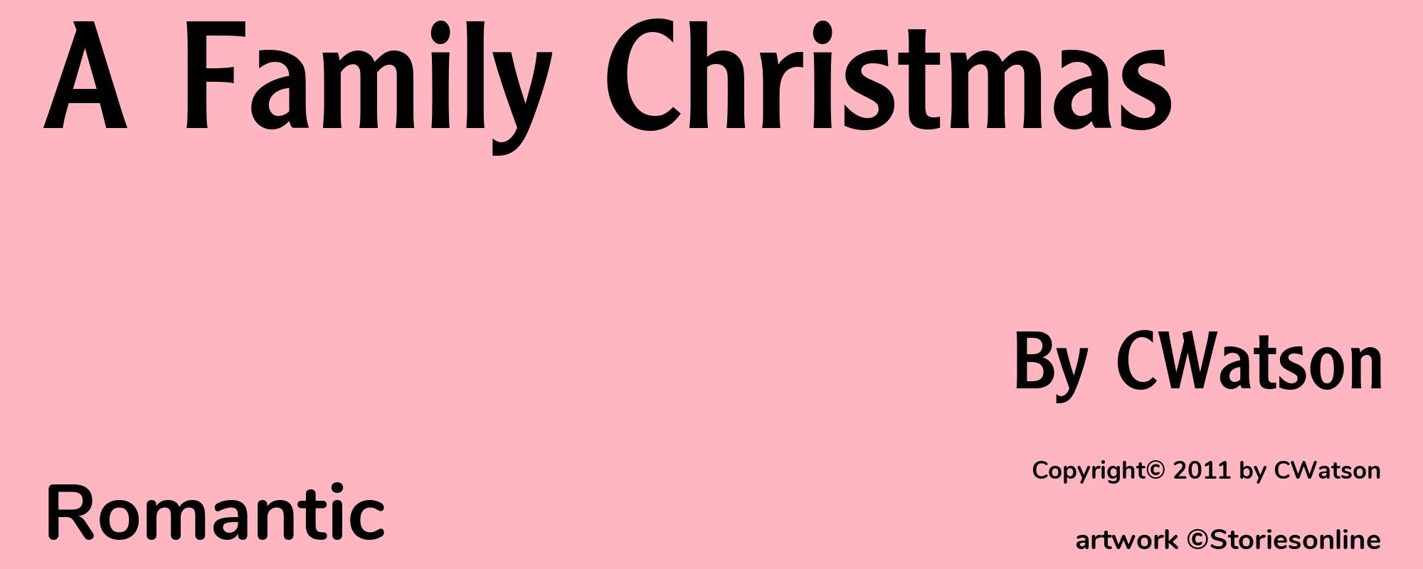 A Family Christmas - Cover