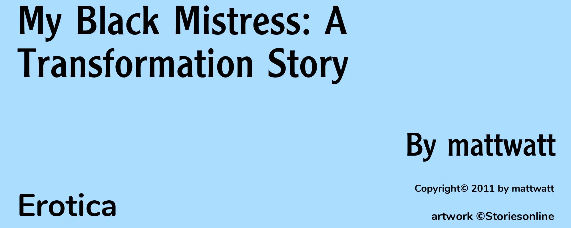 My Black Mistress: A Transformation Story - Cover