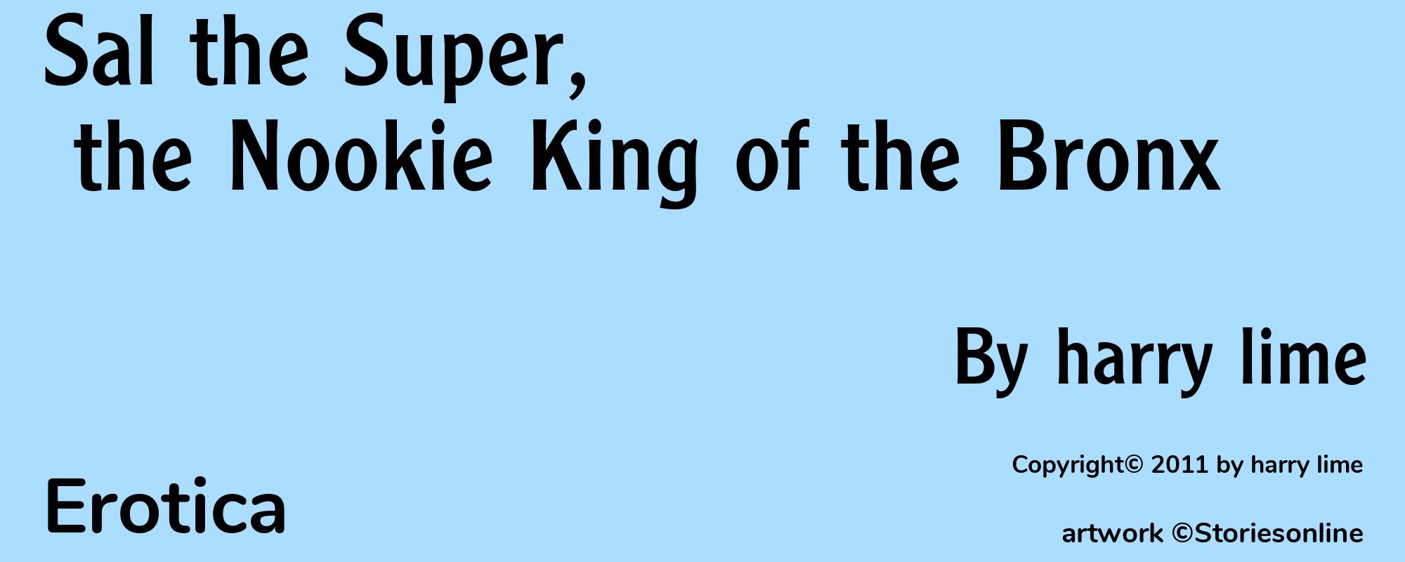 Sal the Super, the Nookie King of the Bronx - Cover