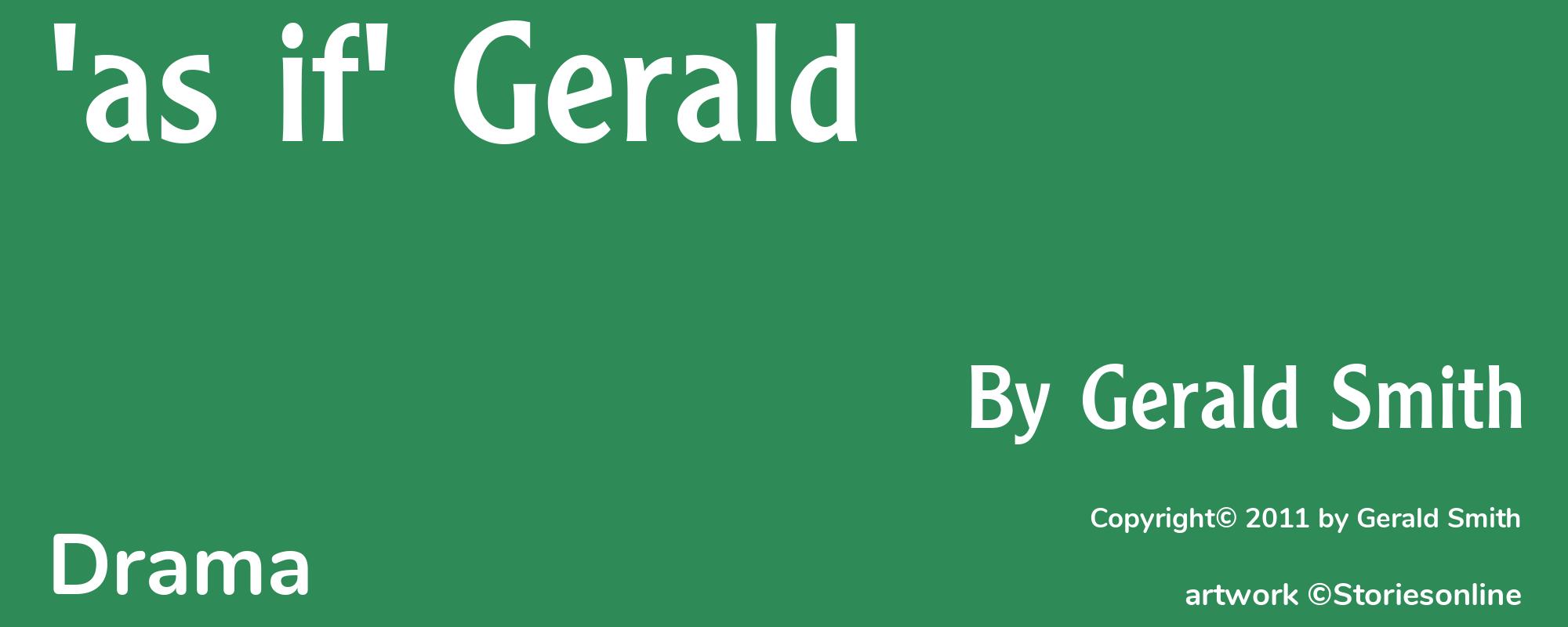 'as if' Gerald - Cover