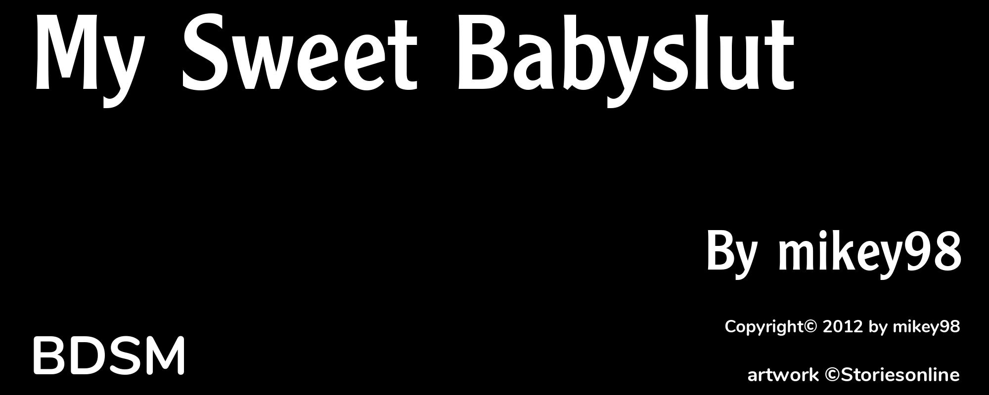 My Sweet Babyslut - Cover
