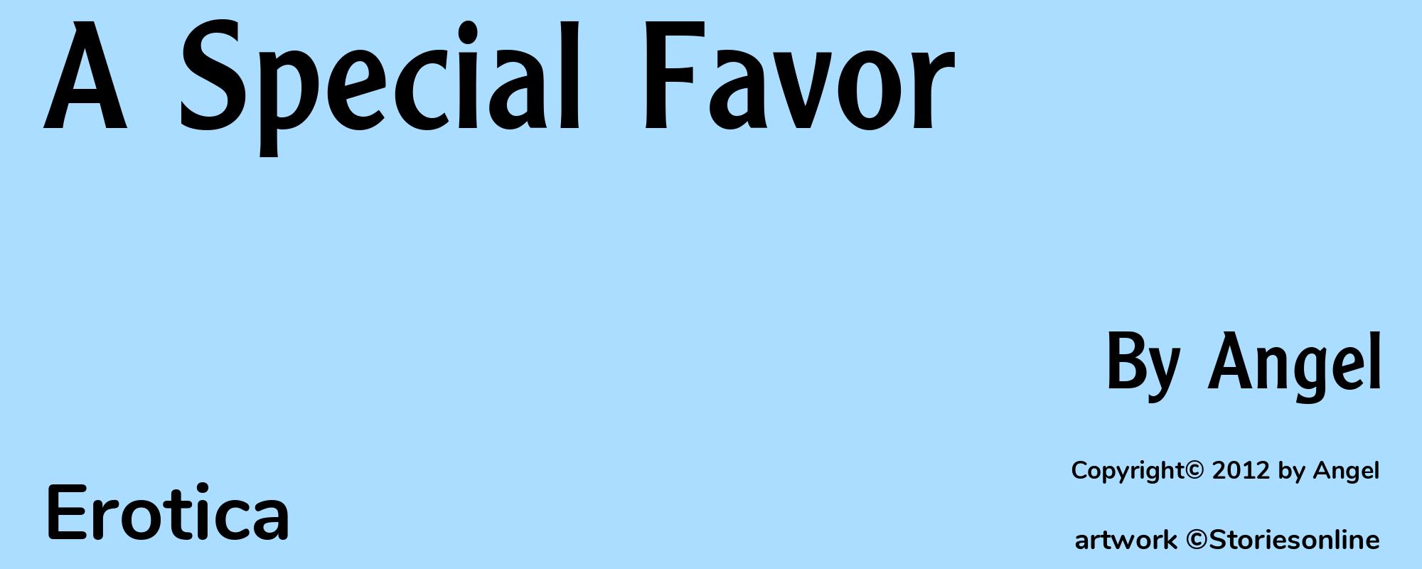 A Special Favor - Cover
