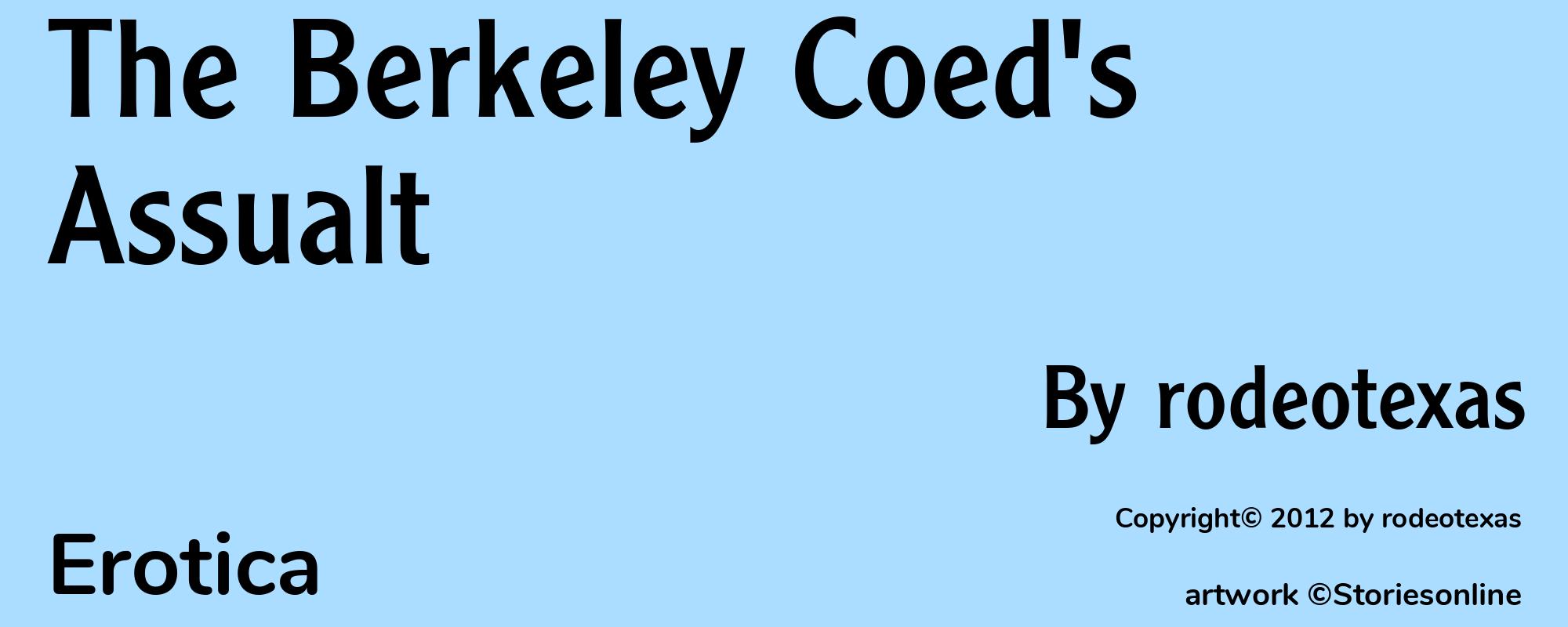 The Berkeley Coed's Assualt - Cover