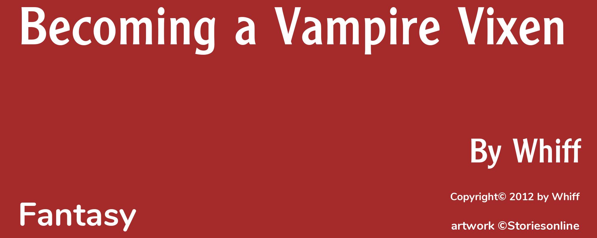 Becoming a Vampire Vixen - Cover