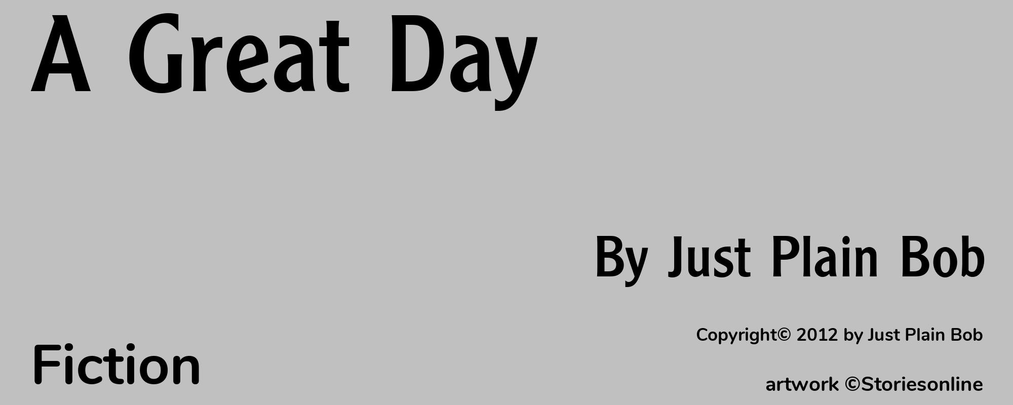 A Great Day - Cover