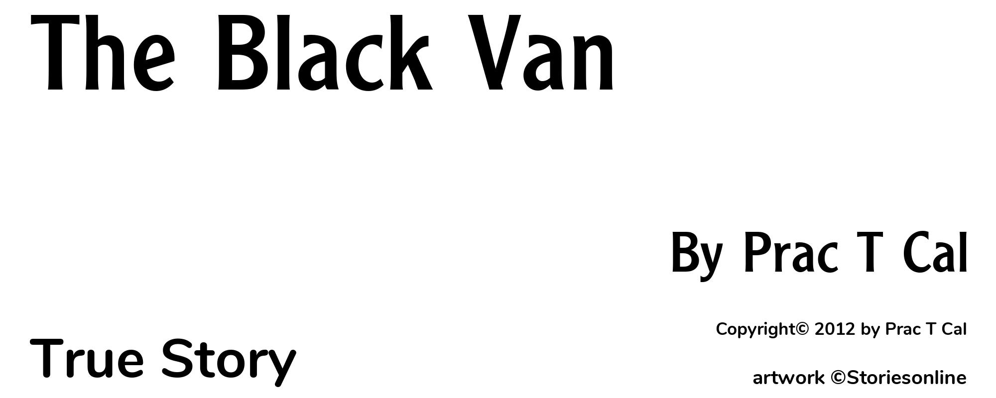The Black Van - Cover