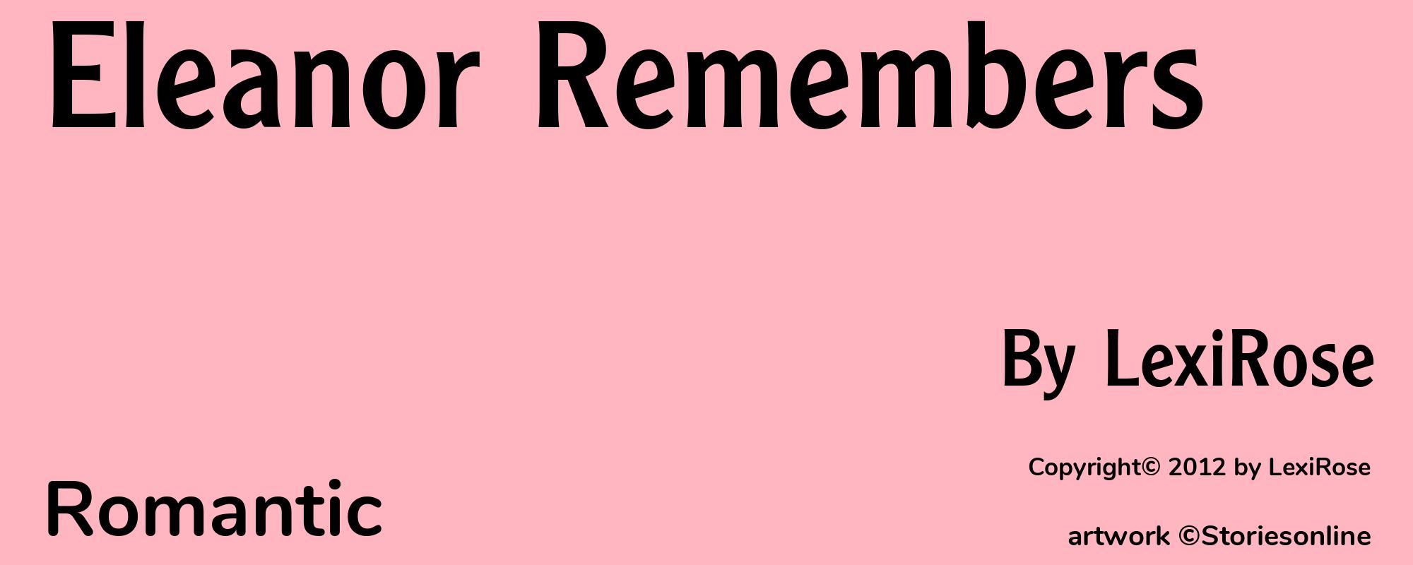 Eleanor Remembers - Cover
