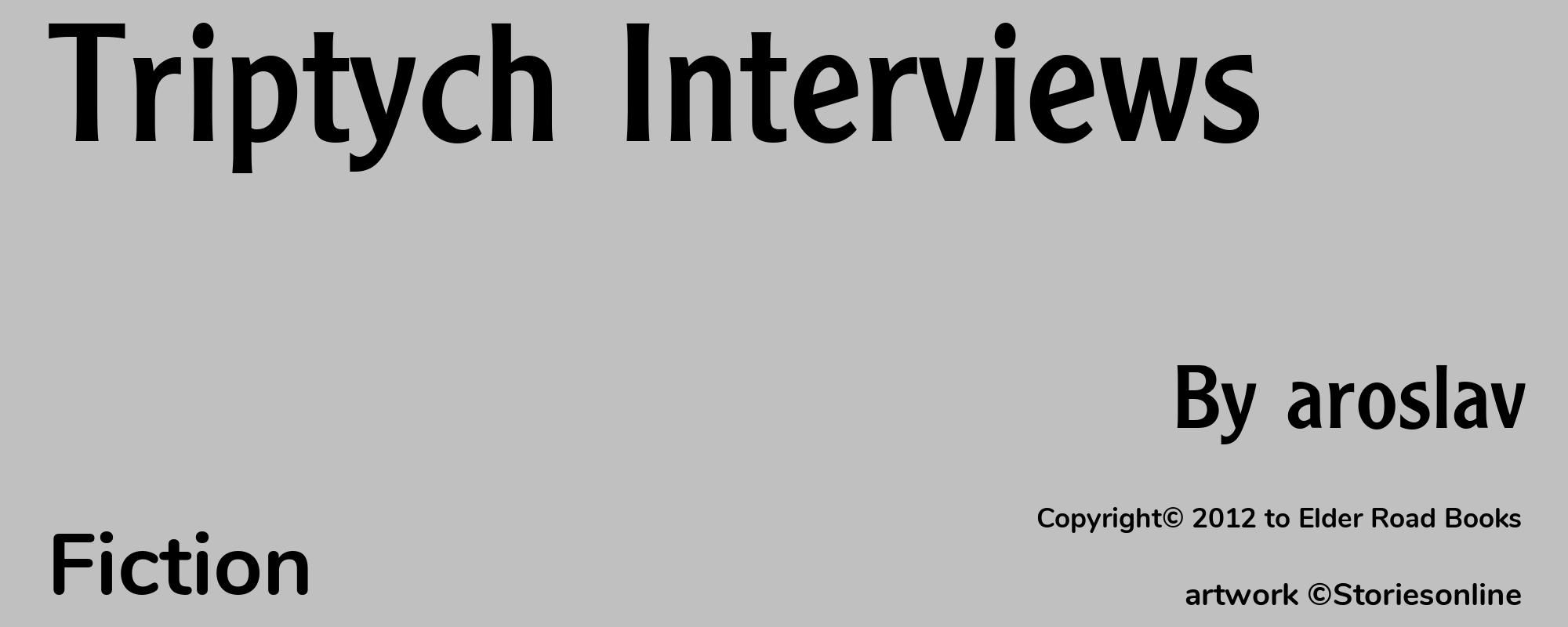 Triptych Interviews - Cover