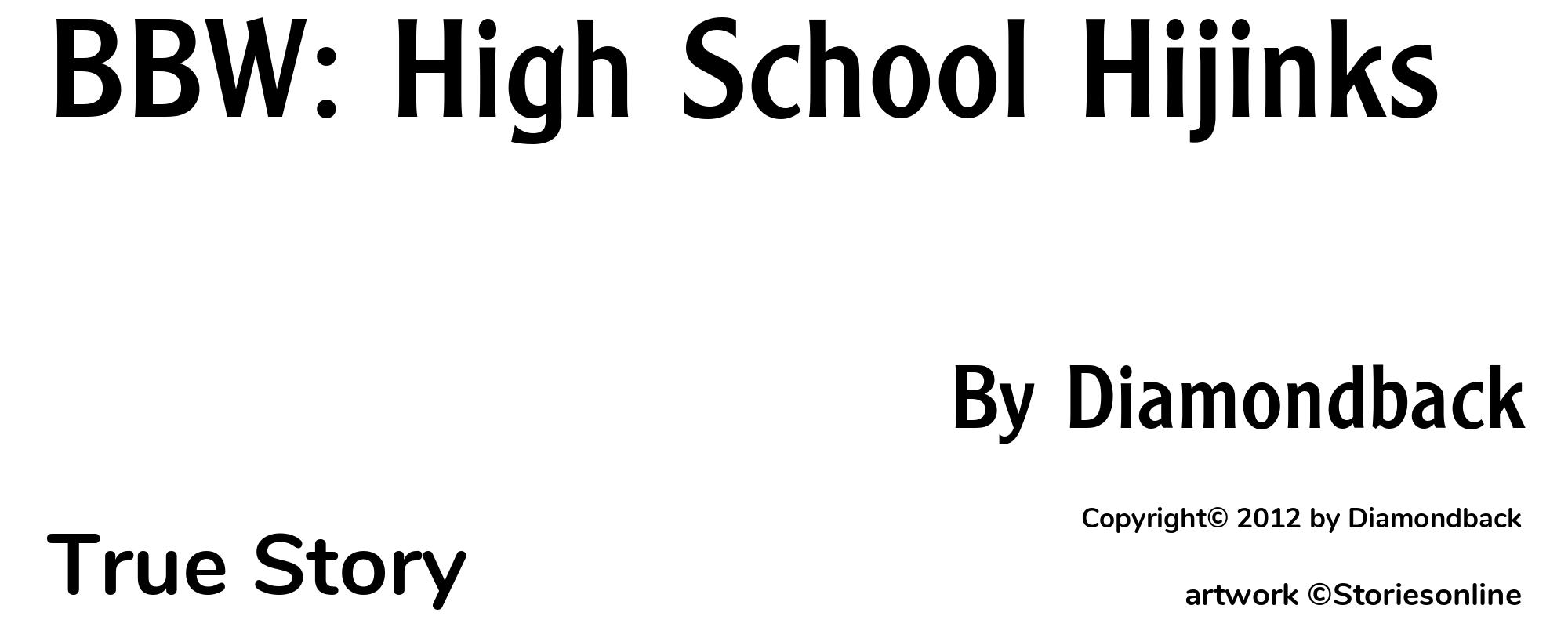 BBW: High School Hijinks - Cover