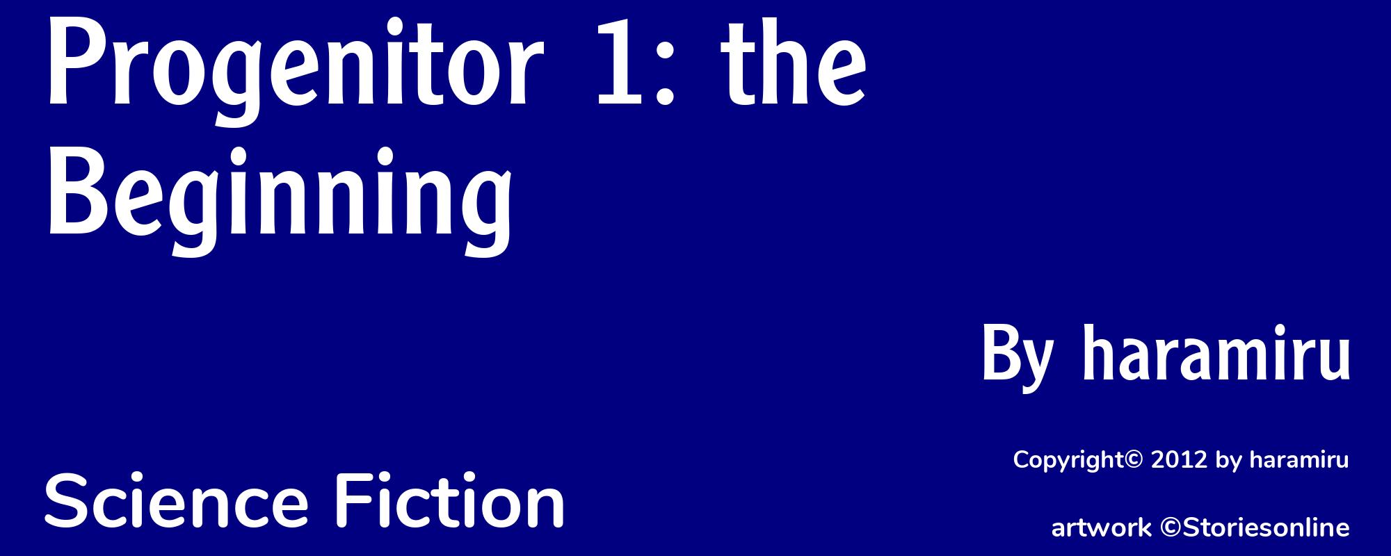 Progenitor 1: the Beginning - Cover